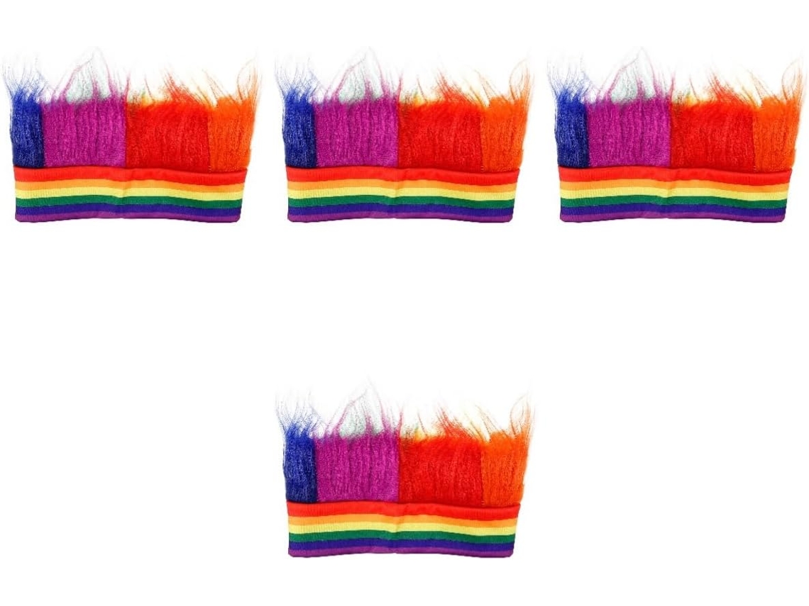 De 4 Peças Com Tiara Arco-íris, Chapéu De Palhaço Para Festa E Festival, Ideal Para Pesca.