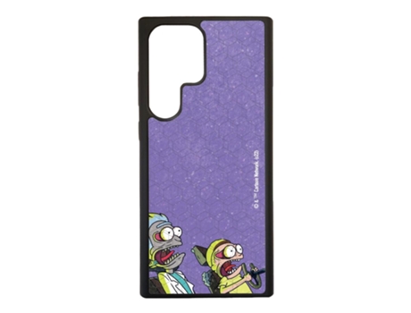Funda Móvil Oficial Ultra Rick Morty Warner Bros para Samsung Galaxy S23 Ultra PHONECASES3D Piel Sintética Negro