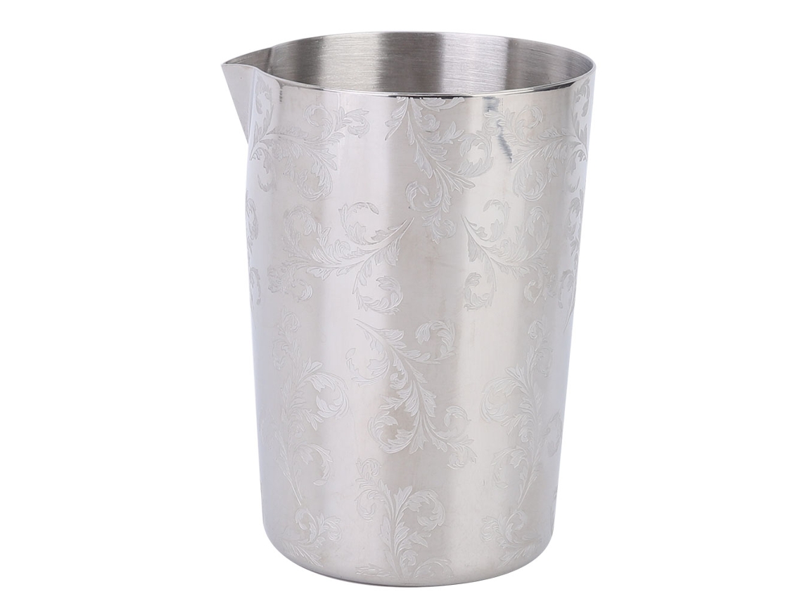 Bol Mezclador De Acero Inoxidable De 500 Ml Para Cerveza Y Cócteles Con Boca Ancha Y Resistente.