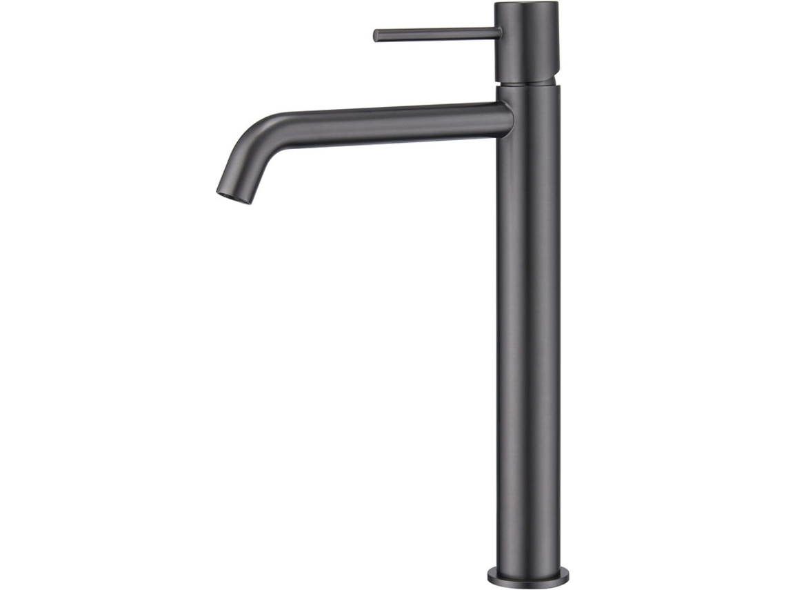 Grifo monomando MIce de lavabo caño alto de latón Color Black Gun Metal MICE COLLECTION