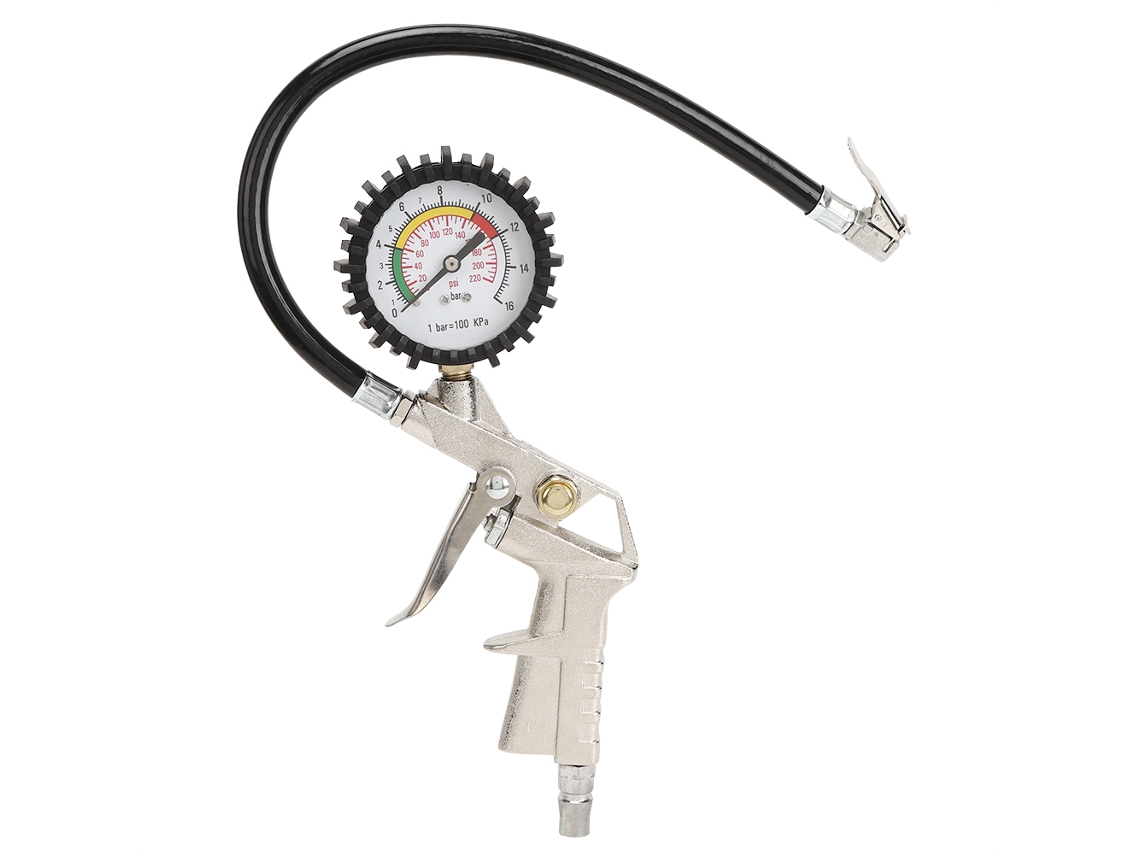 Manómetro/inflador De Neumáticos Portátil, Herramienta, Accesorio Industrial Para Automóviles, Alta Precisión Y Durabilidad.