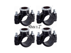 Collarin de Riego 90Mm X 2'' Pack 4 Utilizado para La Instalacion de Elementos de Riego Como Aspersores Y Difusores SUINGA