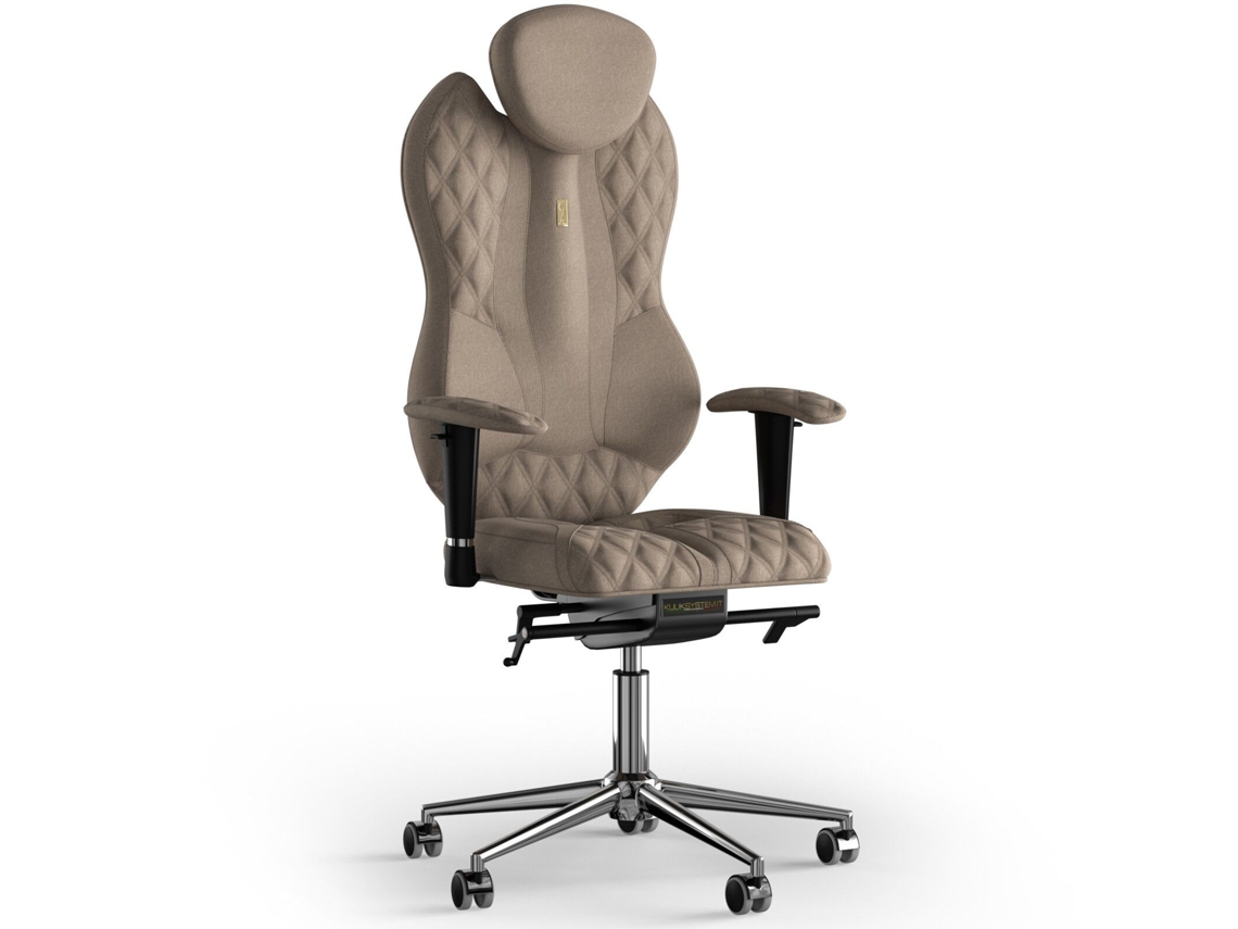 Silla de Oficina KULIK Grande Tejido de Costura (Azur - Caramel -130x50x50cm)