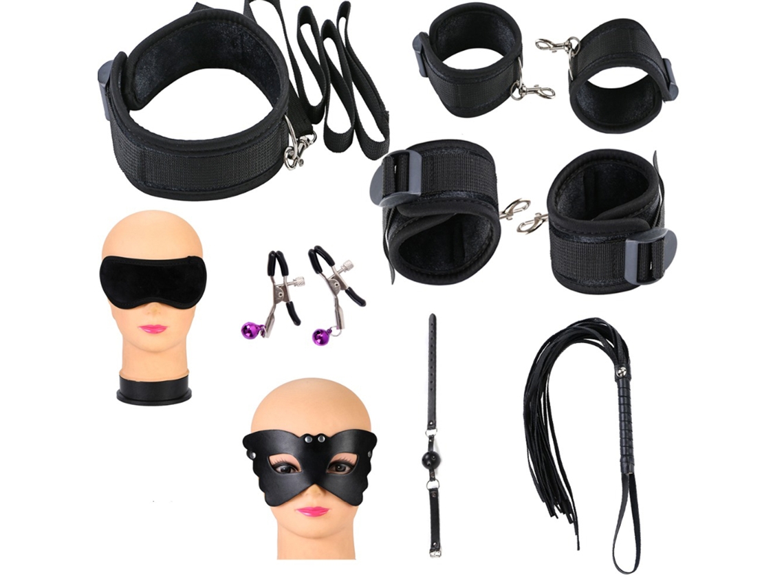 Kit Juguetes Eróticos Bdsm Para Parejas Restricciones Vibrador Anal
