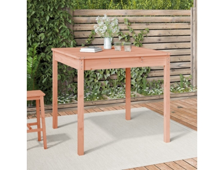 MAISON EXCLUSIVE Mesa de jardín madera maciza de abeto Douglas 82,5x82,5x76 cm