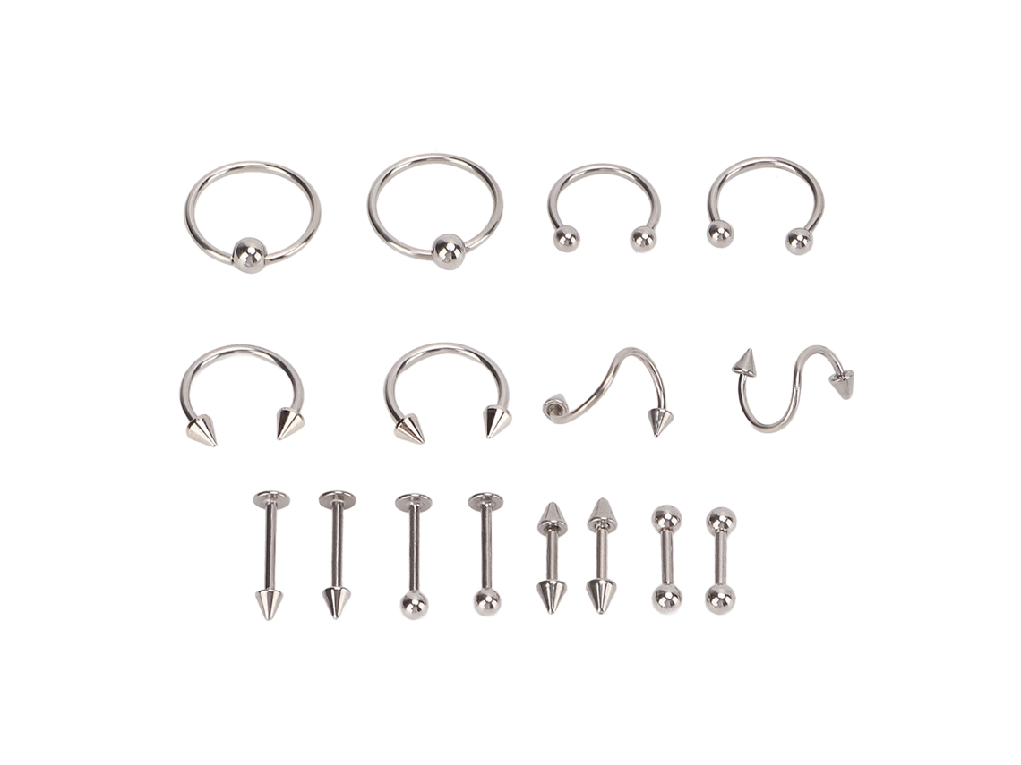 Conjunto De Piercings Nasales De Acero Inoxidable, Diferentes Formas, Seguros Para Mujeres.