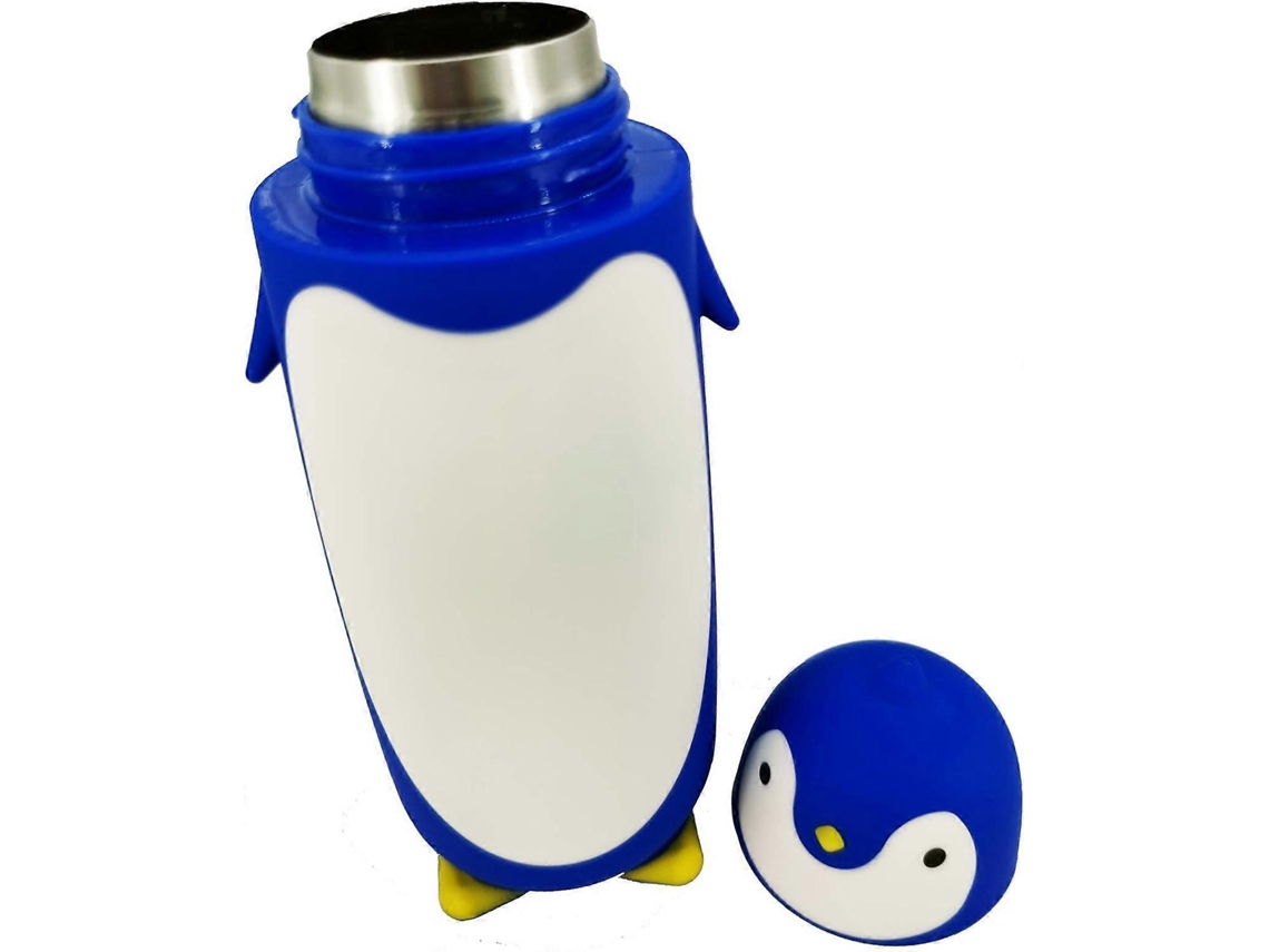 Botella térmica Penguin, taza de viaje para niños, taza térmica de acero inoxidable para agua caliente y fría Ly Ebike