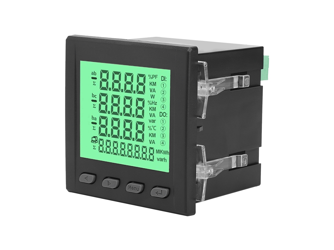 2026as - Medidor de energía digital LED trifásico multifuncional con comunicación RS485, Volt Power