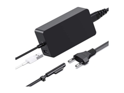 Adaptador SIURN 65W 15V 4A para Microsoft Surface Pro 8/ Pro 7 / Pro 6 / Pro 5/ Pro 4/ Pro X