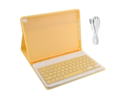 Estojo Teclado Smart Bluetooth Com Ranhura Para Caneta Para Tablet Ios Air3/pro 10.5/10.2(2019/2020) Amarelo