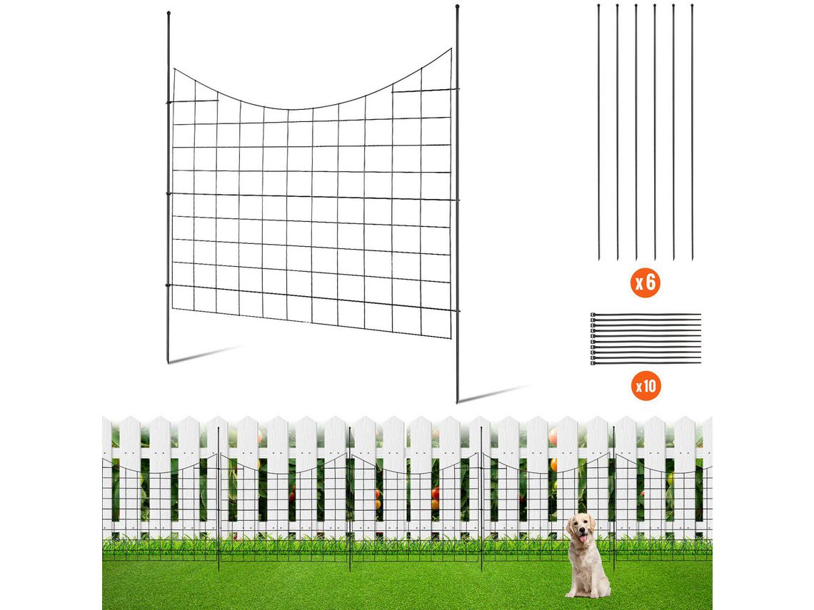 VEVOR garden fence no excavation fence 36.6 (h)x29.5 (w) recintos para animales, 5 paquetes