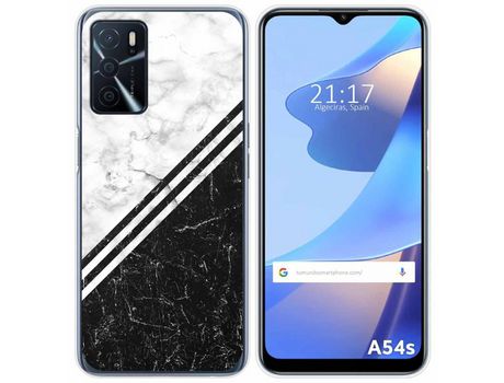 Funda para Oppo A54s TUMUNDOSMARTPHONE Dibujos Mármol 01 Multicolor