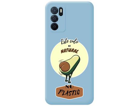 Funda para Oppo A54s TUMUNDOSMARTPHONE Silicona Líquida Dibujos Natural Azul