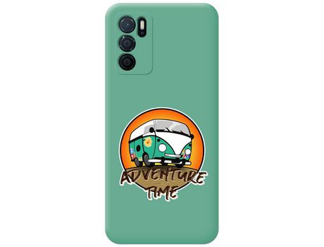 Funda para Oppo A54s TUMUNDOSMARTPHONE Silicona Líquida Dibujos Adventure Time Verde