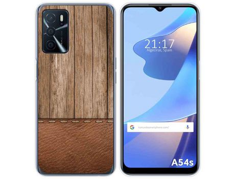 Funda para Oppo A54s TUMUNDOSMARTPHONE Dibujos Madera 09 Multicolor