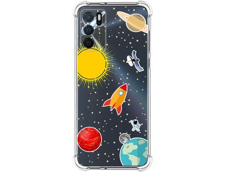 Funda para Oppo A54s TUMUNDOSMARTPHONE Dibujos Antigolpes Espacio Multicolor