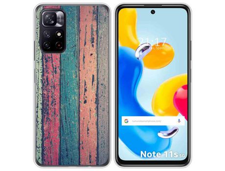 Funda para Xiaomi Redmi Note 11s 5G TUMUNDOSMARTPHONE Dibujos Madera 10 Multicolor