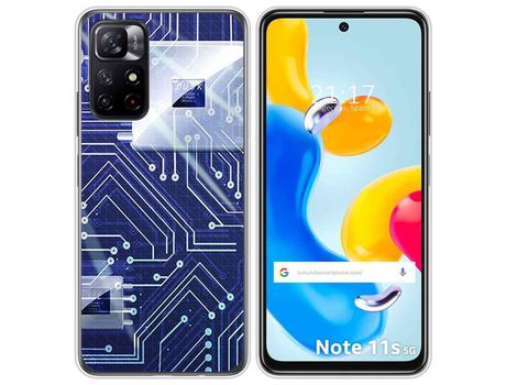 Funda para Xiaomi Redmi Note 11s 5G TUMUNDOSMARTPHONE Dibujos Circuito Multicolor