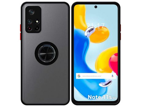 Funda para Xiaomi Redmi Note 11s 5G TUMUNDOSMARTPHONE Anillo Negro