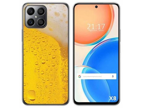 Funda para Huawei Honor X8 TUMUNDOSMARTPHONE Dibujos Cerveza Multicolor