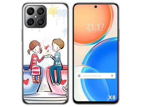 Funda para Huawei Honor X8 TUMUNDOSMARTPHONE Dibujos Café Multicolor