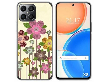Funda para Huawei Honor X8 TUMUNDOSMARTPHONE Dibujos Primavera En Flor Multicolor