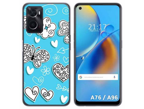 Funda para Oppo A76 / A96 TUMUNDOSMARTPHONE Dibujos Mariposas Multicolor