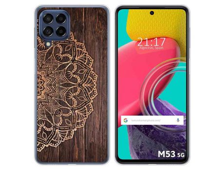 Funda para Samsung Galaxy M53 5G TUMUNDOSMARTPHONE Dibujos Madera 06 Multicolor