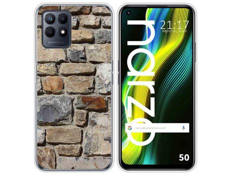 Funda para Realme Narzo 50 TUMUNDOSMARTPHONE Dibujos Ladrillo 03 Multicolor