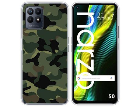Funda para Realme Narzo 50 TUMUNDOSMARTPHONE Dibujos Camuflaje Multicolor