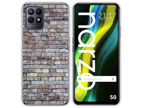 Funda para Realme Narzo 50 TUMUNDOSMARTPHONE Dibujos Ladrillo 02 Multicolor