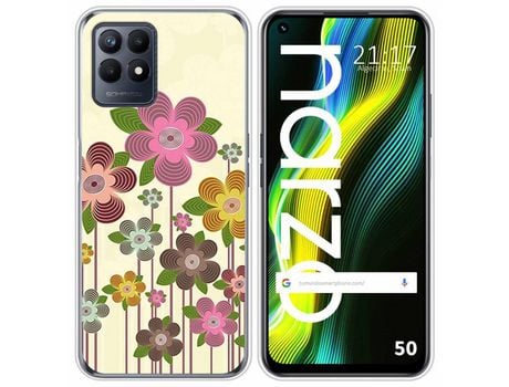 Funda para Realme Narzo 50 TUMUNDOSMARTPHONE Dibujos Primavera En Flor Multicolor