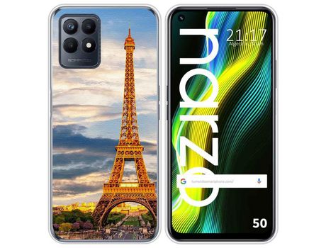 Funda para Realme Narzo 50 TUMUNDOSMARTPHONE Dibujos Paris Multicolor