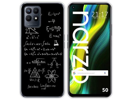 Funda para Realme Narzo 50 TUMUNDOSMARTPHONE Dibujos Formulas Multicolor