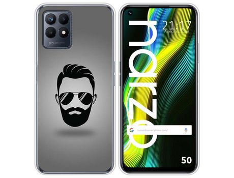 Funda para Realme Narzo 50 TUMUNDOSMARTPHONE Dibujos Barba Multicolor