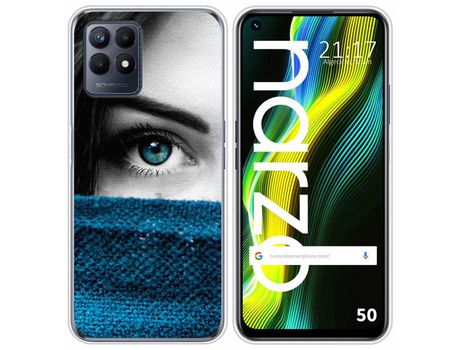 Funda para Realme Narzo 50 TUMUNDOSMARTPHONE Dibujos Ojo Multicolor