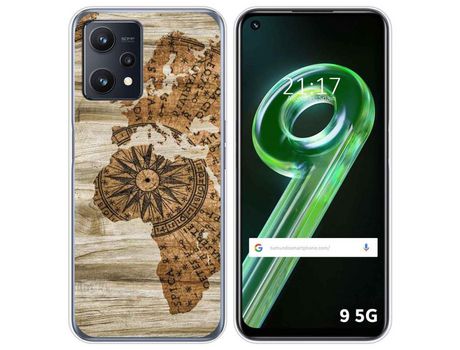 Funda para Realme 9 5G TUMUNDOSMARTPHONE Dibujos Madera 07 Multicolor