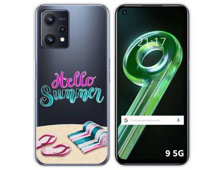 Funda para Realme 9 5G TUMUNDOSMARTPHONE Dibujos Transparente Summer Multicolor