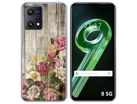 Funda para Realme 9 5G TUMUNDOSMARTPHONE Dibujos Madera 08 Multicolor
