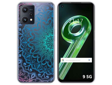 Funda para Realme 9 5G TUMUNDOSMARTPHONE Dibujos Transparente Mandala Multicolor