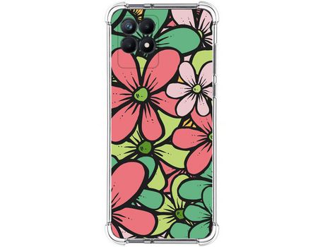 Funda para Realme Narzo 50 TUMUNDOSMARTPHONE Dibujos Antigolpes Flores 02 Multicolor