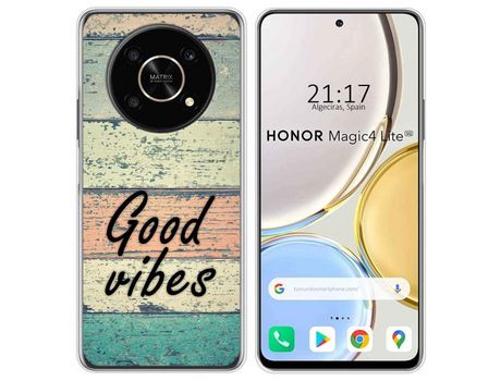 Funda para Huawei Honor Magic 4 Lite TUMUNDOSMARTPHONE Dibujos Madera 01 Multicolor