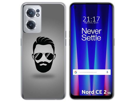 Funda para Oneplus Nord CE 2 5G TUMUNDOSMARTPHONE Dibujos Barba Multicolor