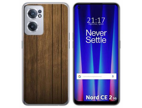 Funda para Oneplus Nord CE 2 5G TUMUNDOSMARTPHONE Dibujos Madera Multicolor