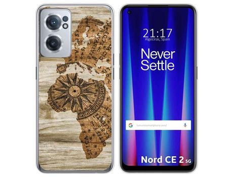 Funda para Oneplus Nord CE 2 5G TUMUNDOSMARTPHONE Dibujos Madera 07 Multicolor