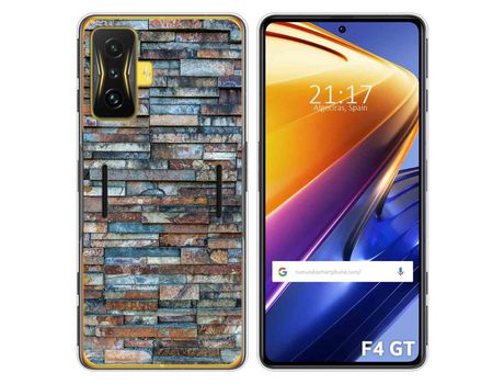 Funda para Xiaomi Poco F4 GT 5G TUMUNDOSMARTPHONE Dibujos Ladrillo 05 Multicolor