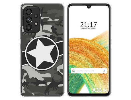 Funda para Samsung Galaxy A33 5G TUMUNDOSMARTPHONE Dibujos Camuflaje 02 Multicolor