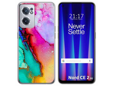 Funda para Oneplus Nord CE 2 5G TUMUNDOSMARTPHONE Dibujos Mármol 15 Multicolor