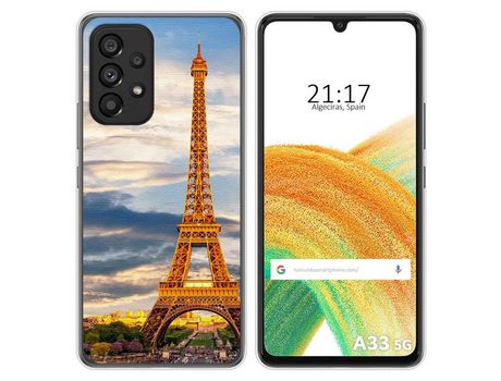 Funda para Samsung Galaxy A33 5G TUMUNDOSMARTPHONE Dibujos Paris Multicolor