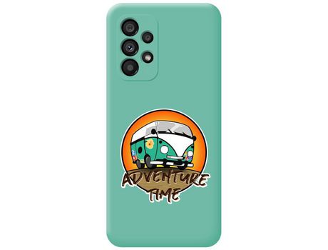 Funda para Samsung Galaxy A33 5G TUMUNDOSMARTPHONE Silicona Líquida Dibujos Adventure Time Verde